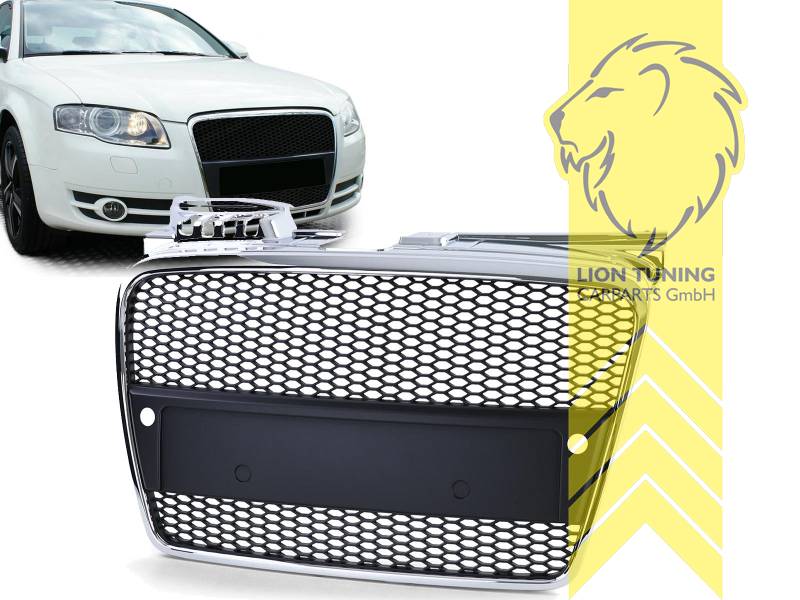Liontuning - Tuningartikel für Ihr Auto  Lion Tuning Carparts GmbH  Frontspoiler Spoilerlippe Audi A4 B6 8E Limousine Avant S-Line Optik