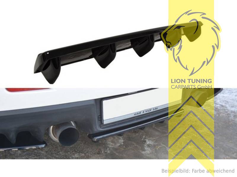 schwarz glänzend, ABS Kunststoff, Eintragungsfrei / mit ABE