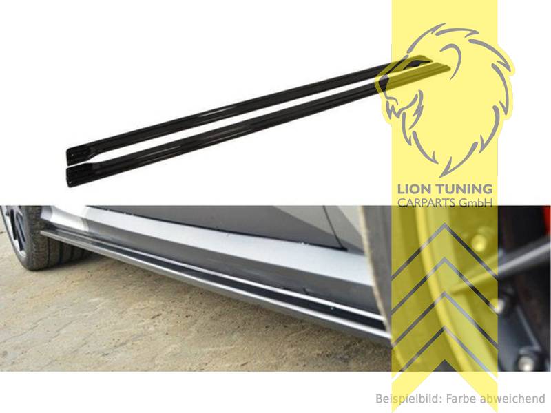 schwarz glänzend, ABS Kunststoff, Eintragungsfrei / mit ABE