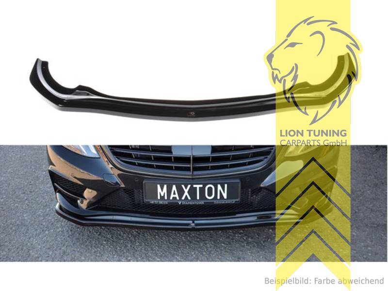 Liontuning - Tuningartikel für Ihr Auto  Lion Tuning Carparts GmbHMaxton  Front Ansatz passend für V.1 Mercedes Benz S Klasse für AMG Line W222 schwarz  glänzend