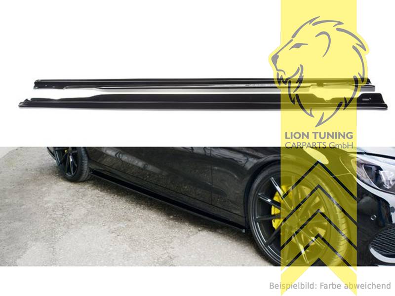 Liontuning - Tuningartikel für Ihr Auto  Lion Tuning Carparts GmbHMaxton  Seitenschweller Ansatz passend für Mercedes Benz C43 AMG W205 schwarz  glänzend