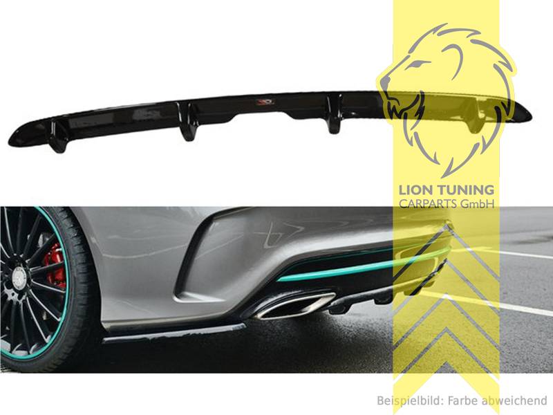 schwarz glänzend, nur passend für AMG Line Stoßstange, ABS Kunststoff, Eintragungsfrei / mit ABE