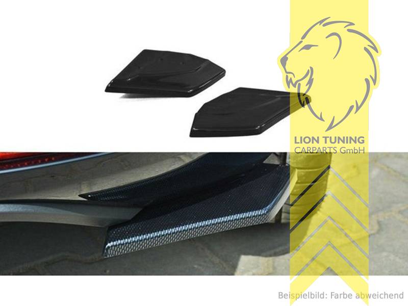 Liontuning - Tuningartikel für Ihr Auto  Lion Tuning Carparts GmbHMaxton  Heck Ansatz Flaps Diffusor passend für v.2 Seat Leon 5F Cupra Facelift  schwarz glänzend