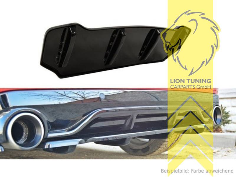 schwarz glänzend, ABS Kunststoff, Eintragungsfrei / mit ABE