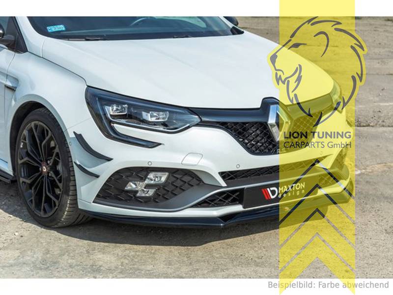 Frontspoiler Spoilerschwert aus ABS für Renault Megane 4 schwarz glänzend  ABE