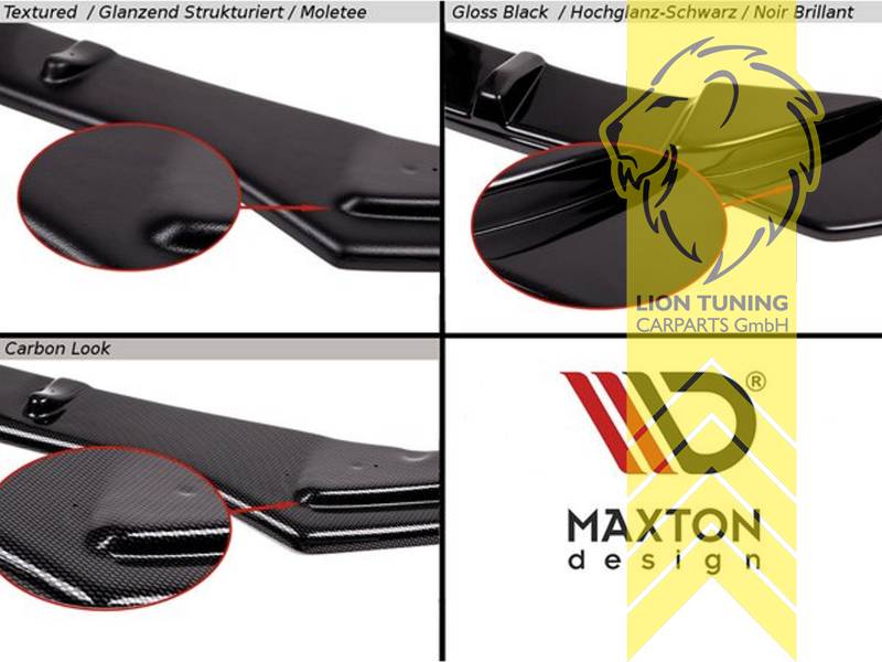 Liontuning - Tuningartikel für Ihr Auto  Lion Tuning Carparts GmbHMaxton  Front Ansatz passend für Mazda MX5 NB Facelift schwarz glänzend