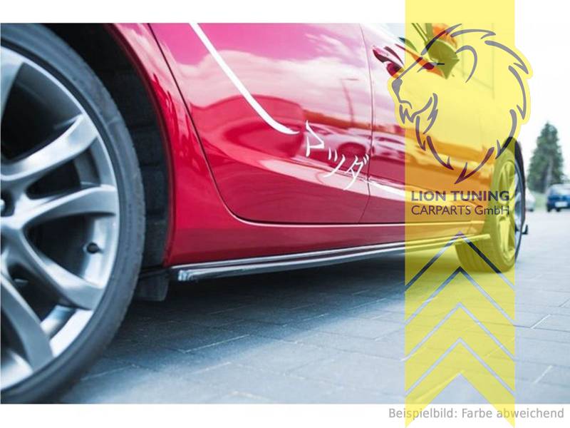 Liontuning - Tuningartikel für Ihr Auto  Lion Tuning Carparts GmbHMaxton  Seitenschweller Ansatz passend für Mazda 6 GJ 3 Facelift schwarz glänzend