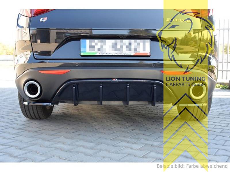 schwarz glänzend, ABS Kunststoff, Eintragungsfrei / mit ABE