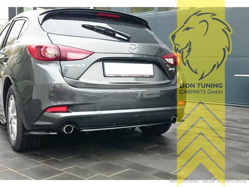 Liontuning Tuningartikel Fur Ihr Auto Lion Tuning Carparts Gmbhmaxton Mittlerer Diffusor Heck Ansatz Passend Fur Mazda 3 Bm 3 Facelift Dtm Look Schwarz Matt