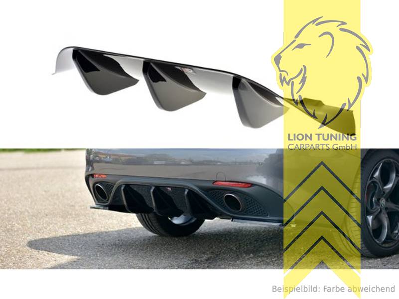 schwarz glänzend, ABS Kunststoff, Eintragungsfrei / mit ABE