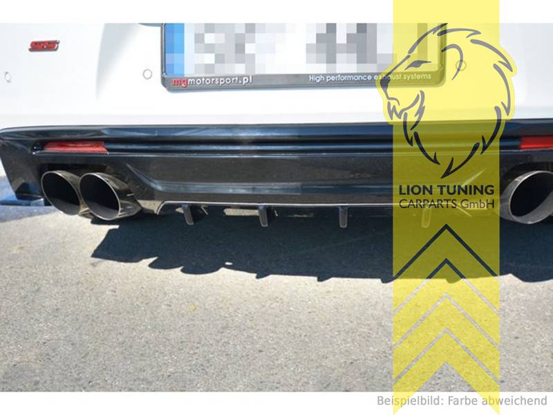 schwarz glänzend, ABS Kunststoff, Eintragungsfrei / mit ABE