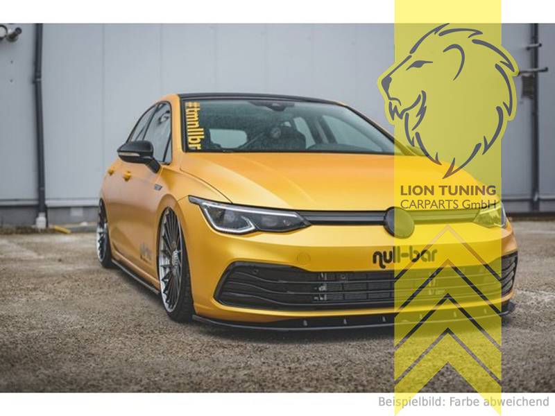Liontuning - Tuningartikel für Ihr Auto  Lion Tuning Carparts GmbHMaxton  Front Ansatz passend für VW Golf 8 schwarz matt