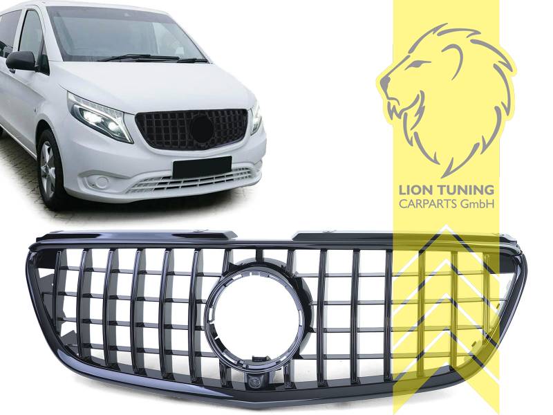 Liontuning - Tuningartikel für Ihr Auto  Lion Tuning Carparts GmbH  Sportgrill Kühlergrill Opel Astra H GTC schwarz