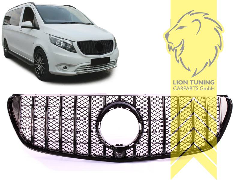 Original Mercedes Emblem wird übernommen, schwarz glänzend, ABS Kunststoff, Eintragungsfrei / als Ersatzteil verwendbar