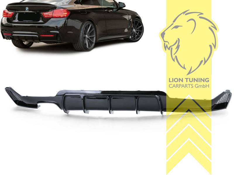 Liontuning - Tuningartikel für Ihr Auto  Lion Tuning Carparts GmbH  Heckansatz Heckspoiler Diffusor BMW 3er E46 Limousine M-Paket Optik