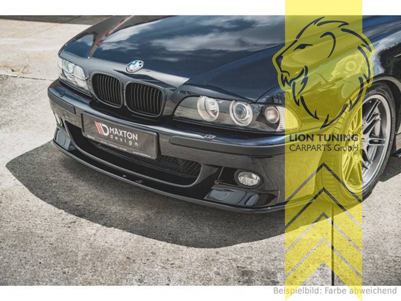 Liontuning - Tuningartikel für Ihr Auto  Lion Tuning Carparts GmbH Maxton  Front Ansatz für BMW 5er E39 für M Paket schwarz glänzend
