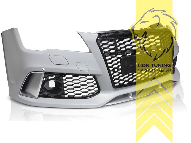 Ersatzteile von äquivalenter Qualität für die Besitzer des Fahrzeugs (entspr. EU-Verordnung 46/2010), PP Kunststoff, grundiert, für Fahrzeuge mit oder ohne PDC - Löcher sind angezeichnet, für Fahrzeuge mit oder ohne SRA, Eintragungsfrei / mit ABE