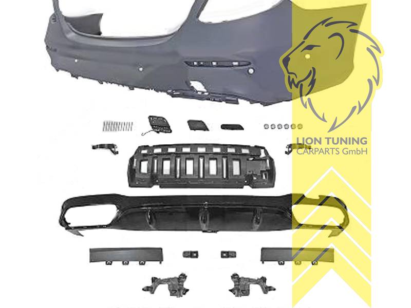 links und rechts, Ersatzteile von äquivalenter Qualität für die Besitzer des Fahrzeugs (entspr. EU-Verordnung 46/2010), PP Kunststoff, grundiert, für Fahrzeuge mit PDC, Eintragungsfrei / mit ABE