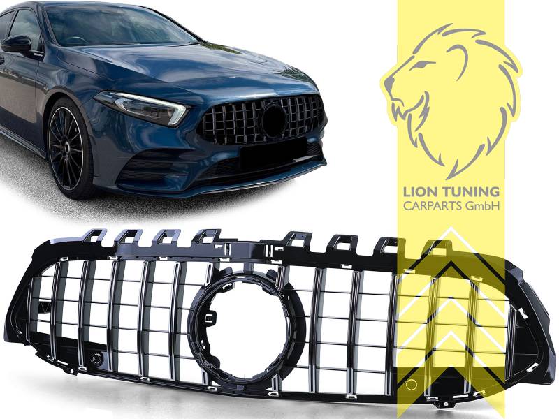 Liontuning - Tuningartikel für Ihr Auto  Lion Tuning Carparts GmbH  Sportgrill Kühlergrill für Mercedes Benz A Klasse W177 chrom