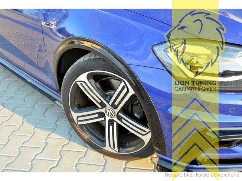 Liontuning - Tuningartikel für Ihr Auto  Lion Tuning Carparts GmbH Maxton  Kotflügel Verbreiterung für VW Golf 7 R Facelift schwarz matt