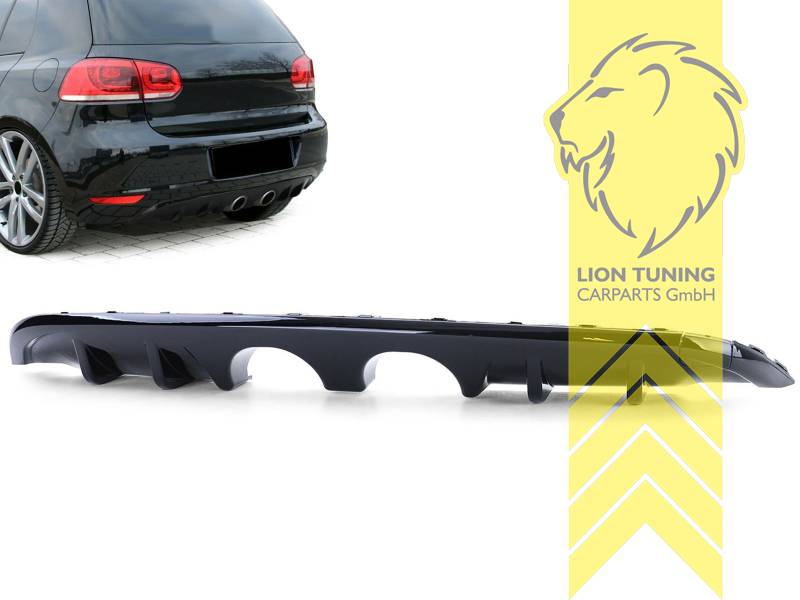 Liontuning - Tuningartikel für Ihr Auto  Lion Tuning Carparts GmbH  Heckansatz Heckspoiler Diffusor VW Golf 6 Limousine Sport Optik R Optik