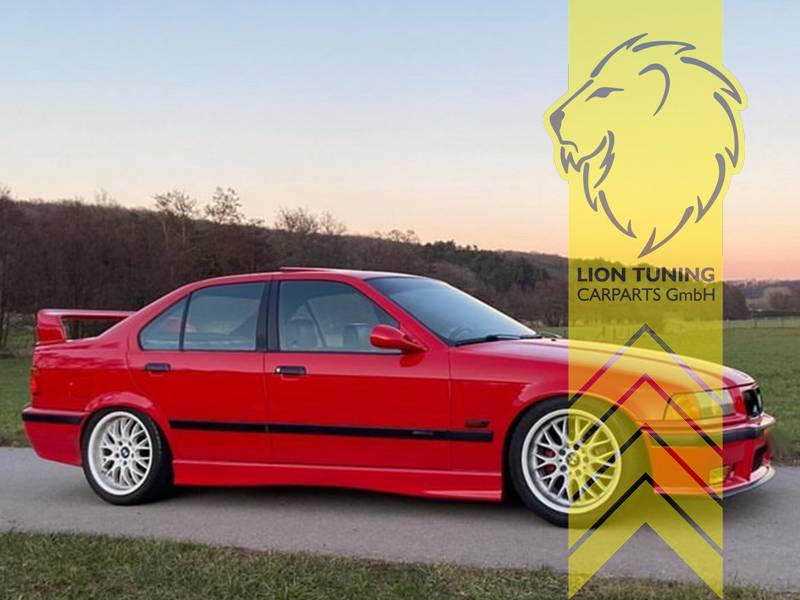Liontuning - Tuningartikel für Ihr Auto  Lion Tuning Carparts GmbH  Seitenleisten Türleisten BMW E36 Limousine Touring M-Paket Optik