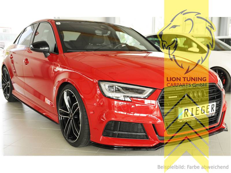 Liontuning - Tuningartikel für Ihr Auto  Lion Tuning Carparts GmbH Rieger  Frontspoiler Spoilerlippe Spoiler für Audi A3 8V