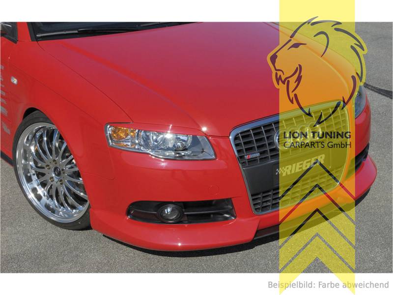 Liontuning - Tuningartikel für Ihr Auto  Lion Tuning Carparts GmbH Rieger  Frontspoiler Spoilerlippe Spoiler für Audi A4 8E B7 Limousine Avant