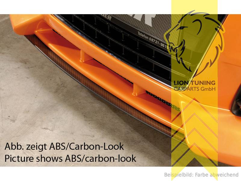 schwarz matt, nur passend für unsere Spoilerlippe Art.: 23923, ABS Kunststoff, schwarz - lackierfähig, Eintragungsfrei / mit ABE