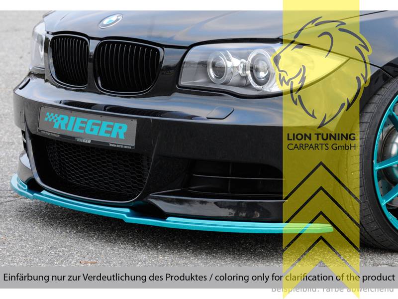 schwarz matt, nur passend für Fahrzeuge mit M-Paket Stoßstange, ABS Kunststoff, schwarz - lackierfähig, Eintragungsfrei / mit ABE