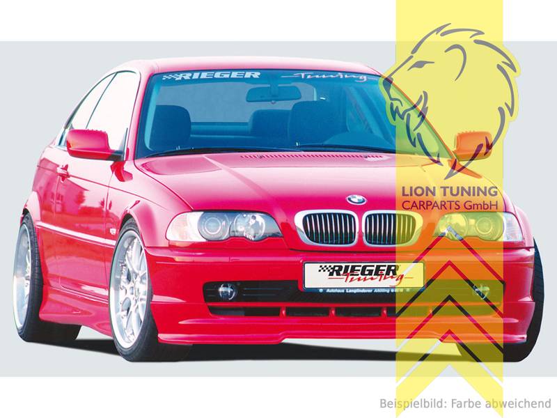 Liontuning - Tuningartikel für Ihr Auto  Lion Tuning Carparts GmbH Rieger  Frontspoiler Spoilerlippe Spoiler für BMW 3er E46 Coupe Cabrio