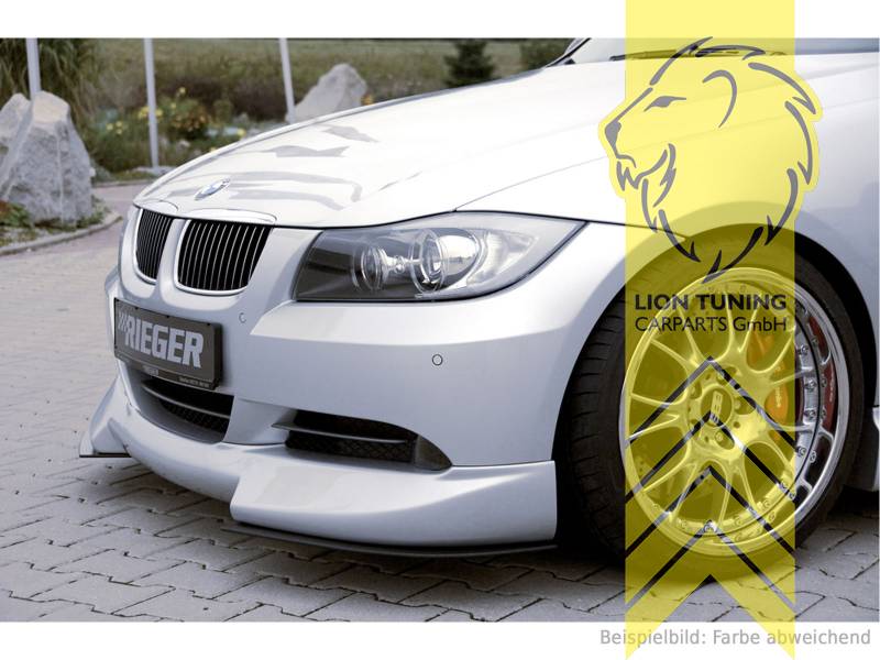 Liontuning - Tuningartikel für Ihr Auto  Lion Tuning Carparts GmbH Rieger  Frontspoiler Spoilerlippe Spoiler für BMW 3er E90 Limousine E91 Touring