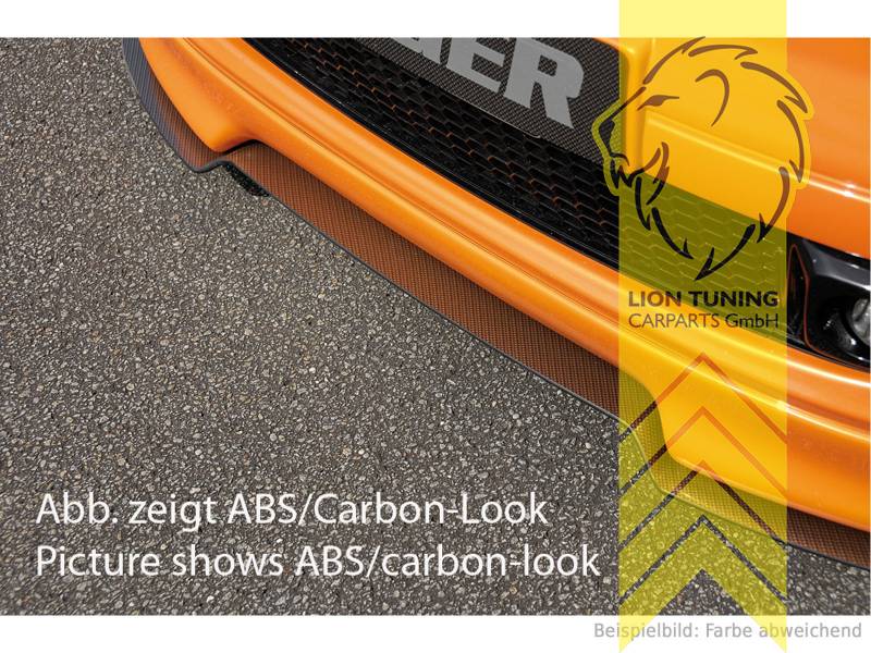 schwarz matt, nur passend für unsere Spoilerlippe Art.: 24022, ABS Kunststoff, schwarz - lackierfähig, Eintragungsfrei / mit ABE