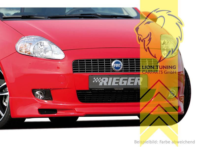 Liontuning - Tuningartikel für Ihr Auto  Lion Tuning Carparts GmbH Rieger  Frontspoiler Spoilerlippe Spoiler für Fiat Grande Punto Typ 199