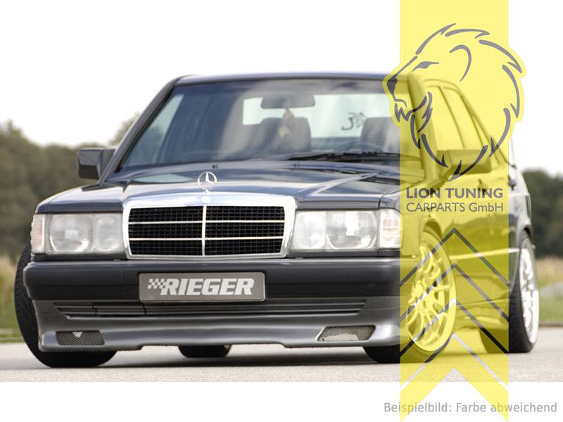 Liontuning - Tuningartikel für Ihr Auto  Lion Tuning Carparts GmbH Rieger  Frontspoiler Spoilerlippe Spoiler für Mercedes 190 W201 Limousine