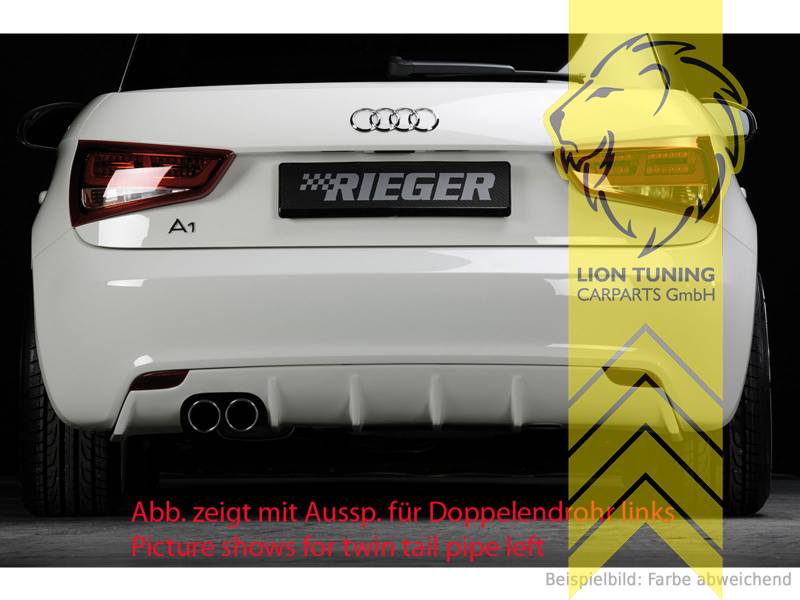 links, schwarz matt, nicht passend für S-Line, ABS Kunststoff, schwarz - lackierfähig, Eintragungsfrei / mit ABE