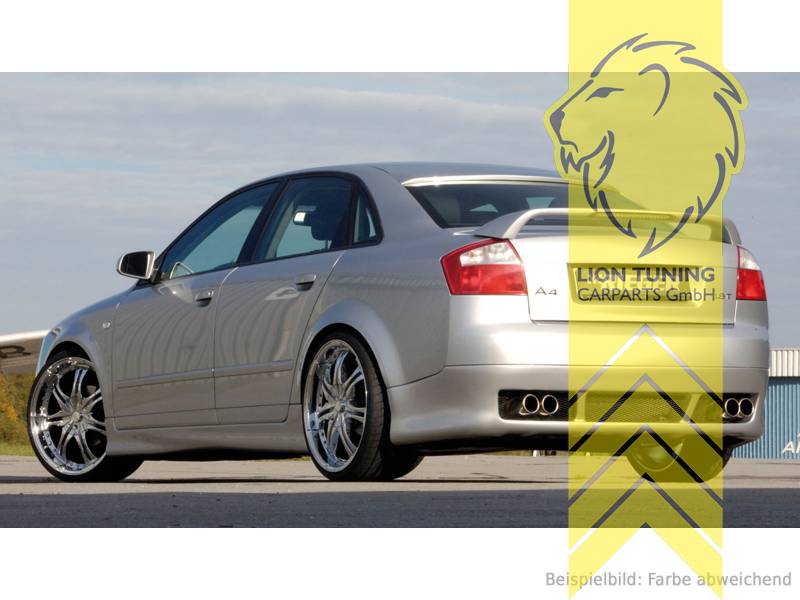 Liontuning - Tuningartikel für Ihr Auto  Lion Tuning Carparts GmbH Rieger  Heckansatz Heckspoiler Diffusor für Audi A4 8E B6 Limousine