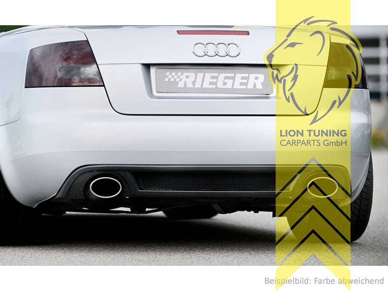 Liontuning - Tuningartikel für Ihr Auto  Lion Tuning Carparts GmbH Rieger  Heckansatz Heckspoiler Diffusor für Audi A4 8H Cabrio