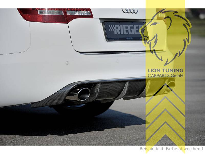 Liontuning - Tuningartikel für Ihr Auto  Lion Tuning Carparts GmbH  Heckansatz Heckspoiler Diffusor Audi A6 4G C7 Limousine Avant S6 Optik