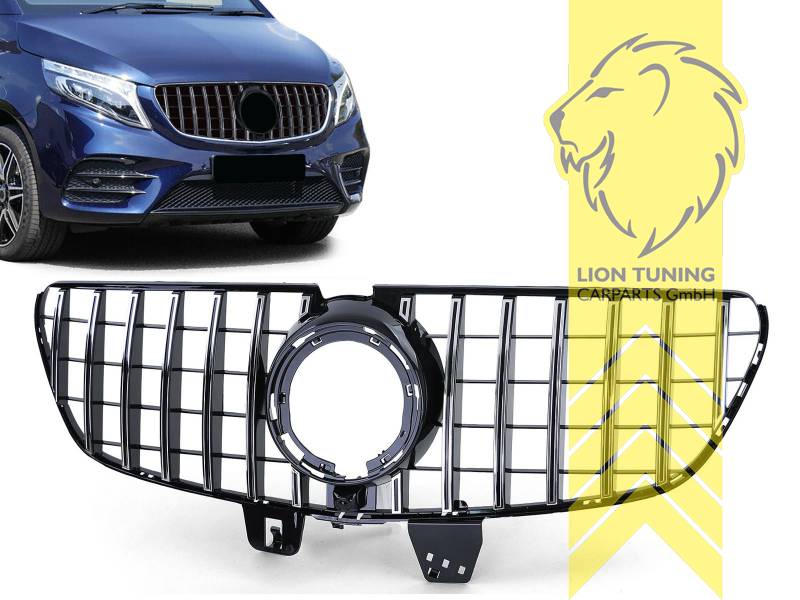 Original Mercedes Emblem wird übernommen, chrom, schwarz glänzend, für Fahrzeuge mit Kamera-System, ABS Kunststoff, Eintragungsfrei / als Ersatzteil verwendbar