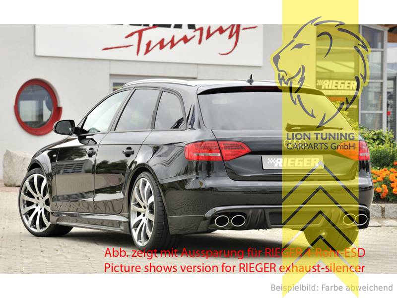 Liontuning - Tuningartikel für Ihr Auto  Lion Tuning Carparts GmbH  Heckansatz Heckspoiler Diffusor für Audi A4 B8 8K Limousine Avant nicht S  Line