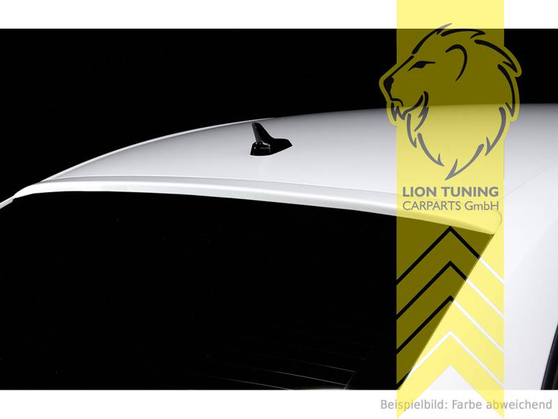 schwarz matt, ohne Aussparung für 3 Bremsleuchte, ABS Kunststoff, schwarz - lackierfähig, Eintragungsfrei / mit ABE