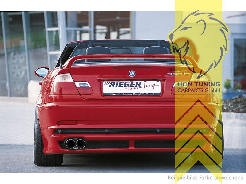 Heck Spoiler Spoilerlippe Kofferraum Heckspoiler Lippe für BMW 3er E46  Cabrio : : Auto & Motorrad