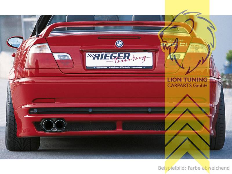 Liontuning - Tuningartikel für Ihr Auto  Lion Tuning Carparts GmbH Rieger  Heckansatz Heckspoiler Diffusor für BMW 3er E46 Coupe Cabrio