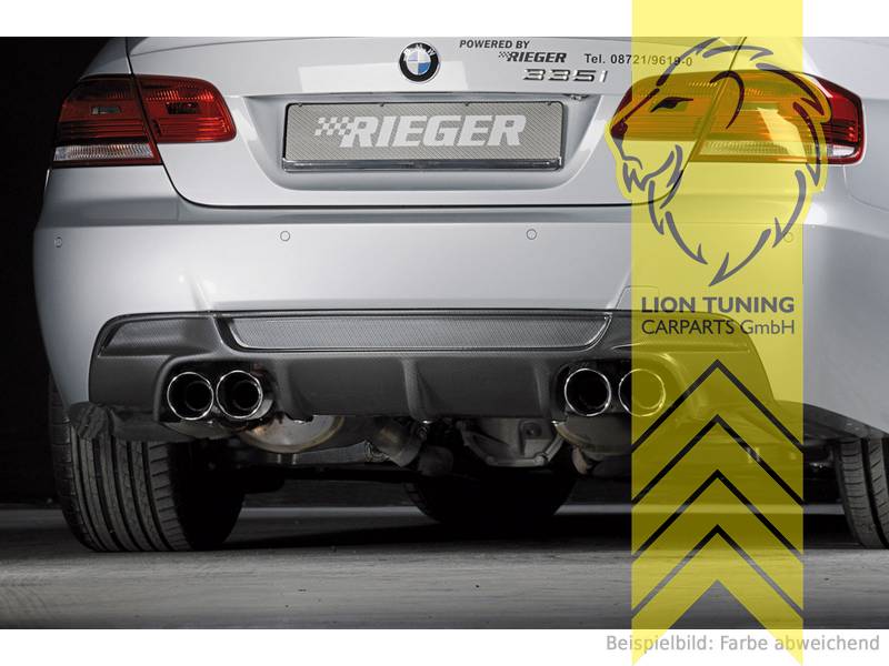 Liontuning - Tuningartikel für Ihr Auto  Lion Tuning Carparts GmbH Rieger  Heckansatz Heckspoiler Diffusor für BMW 3er E92 Coupe E93 Cabrio für 335i