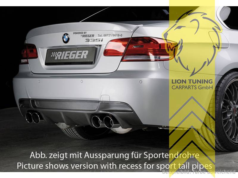 Liontuning - Tuningartikel für Ihr Auto  Lion Tuning Carparts GmbH Rieger  Frontspoiler Spoilerlippe Spoiler für BMW 3er E46 Limousine Touring Coupe  Cabrio