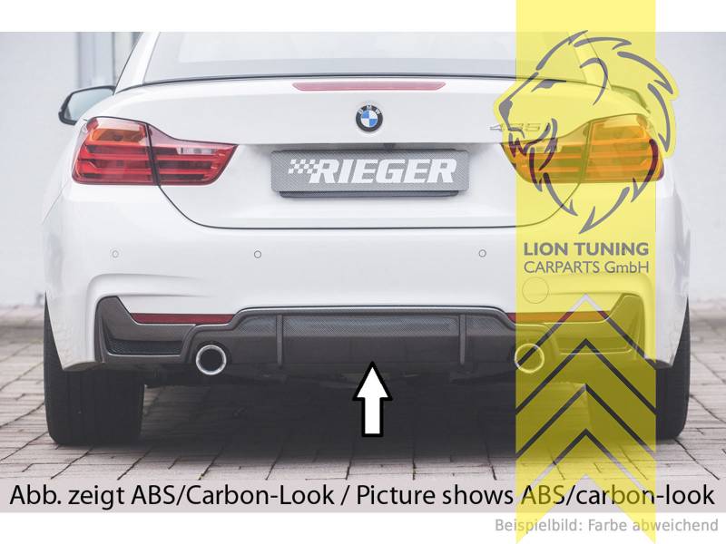 Liontuning - Tuningartikel für Ihr Auto  Lion Tuning Carparts GmbH Rieger  Heckansatz Heckspoiler Diffusor für BMW 3er F30 Limousine F31 Touring