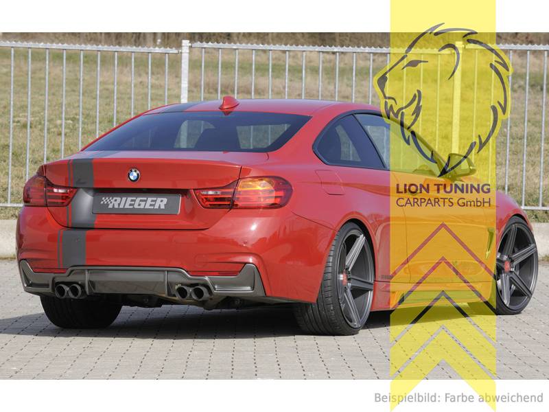 Liontuning - Tuningartikel für Ihr Auto  Lion Tuning Carparts GmbH Rieger  Heckansatz Heckspoiler Diffusor für BMW 4er F32 Coupe F33 Cabrio F36 für M  Paket