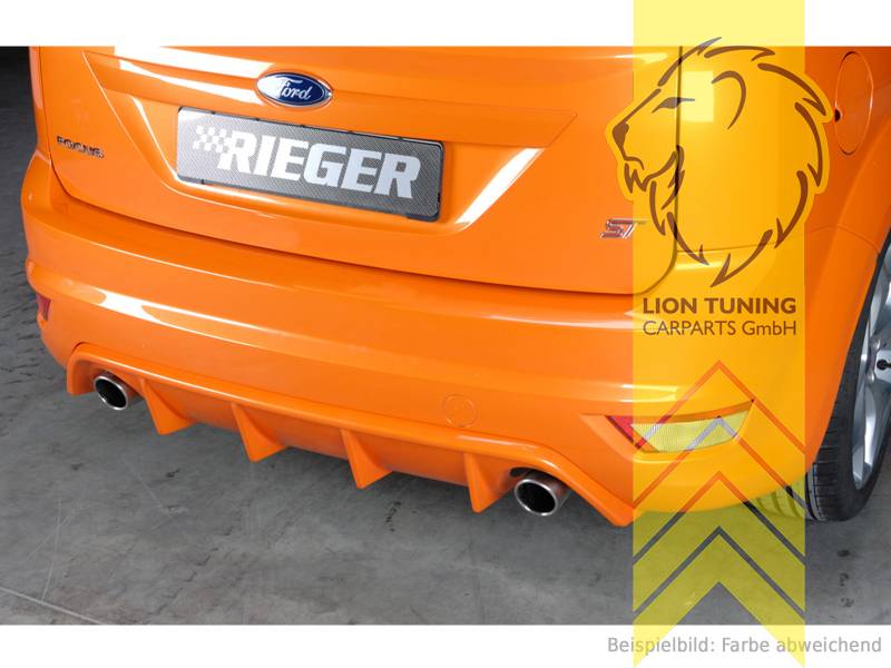 Liontuning - Tuningartikel für Ihr Auto  Lion Tuning Carparts GmbH Rieger Heckansatz  Heckspoiler Diffusor für Ford Focus 2 ST