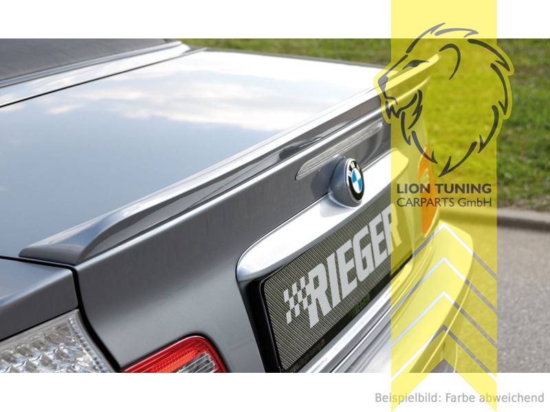 Liontuning - Tuningartikel für Ihr Auto  Lion Tuning Carparts GmbH Rieger  Hecklippe Spoiler Heckspoiler Kofferraum Lippe für BMW 3er E46 Cabrio